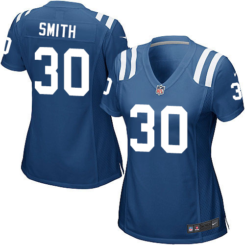 Women's Game D'Joun Smith Nike Jersey Royal Blue Home - #30 NFL Indianapolis Colts